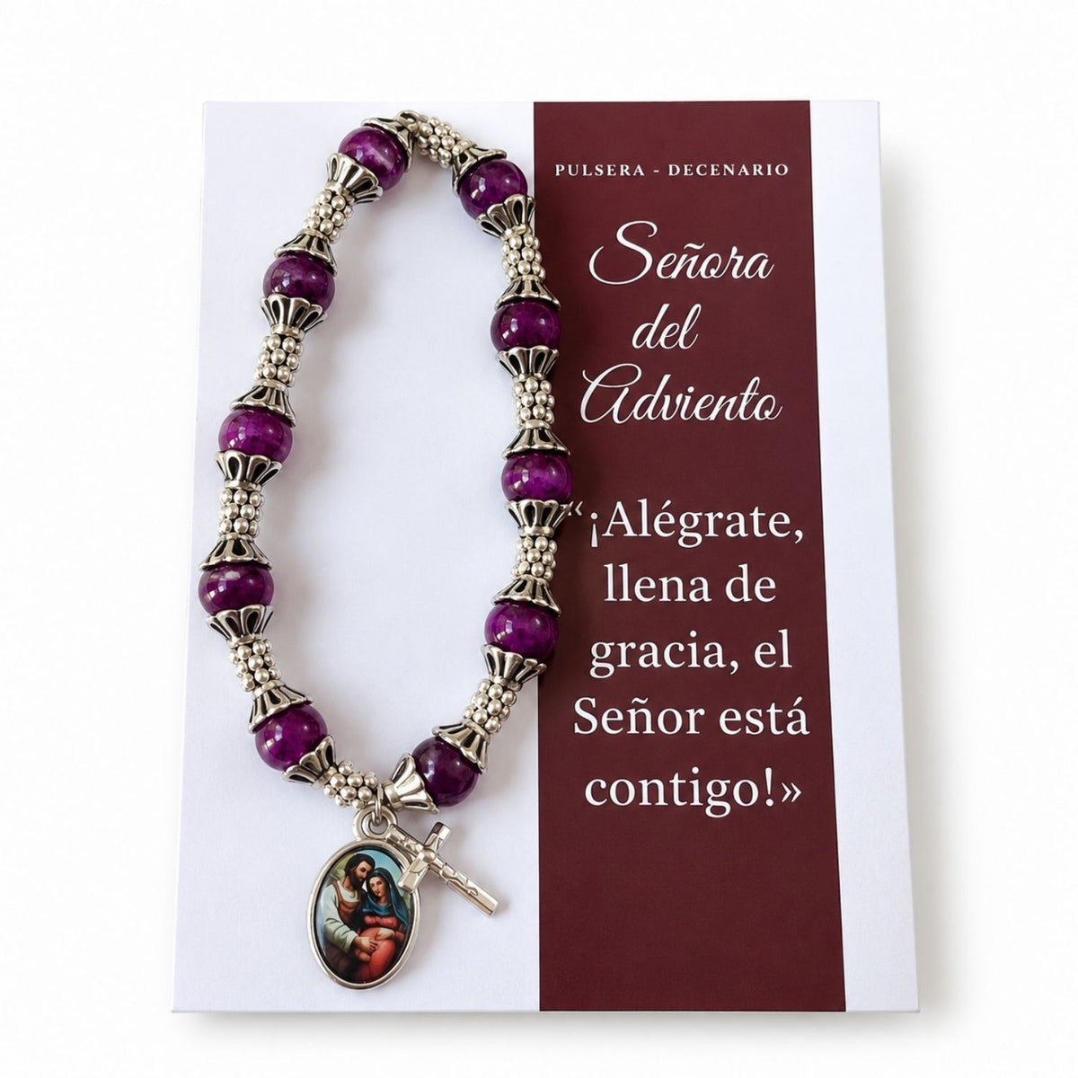 Pulsera Señora del adviento - morada