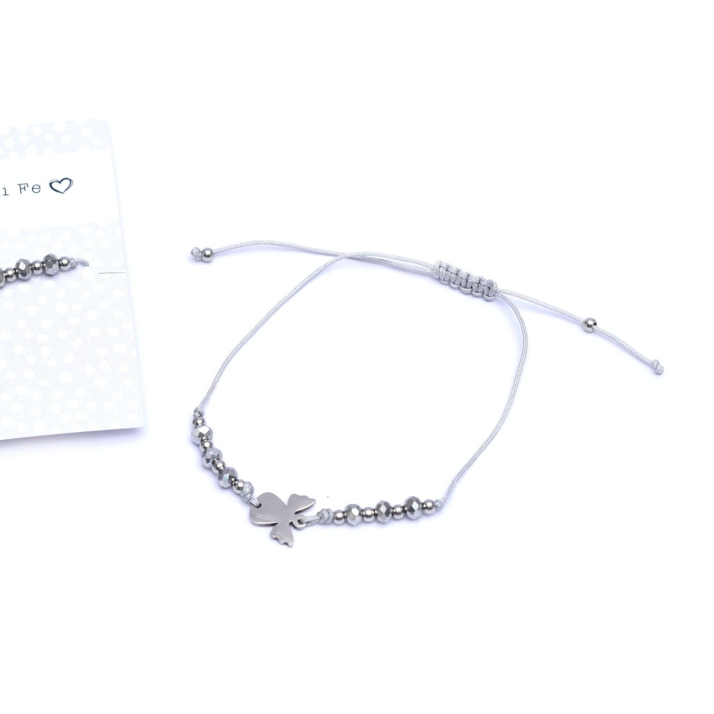 Pulsera ajustable acero ángel de la guarda