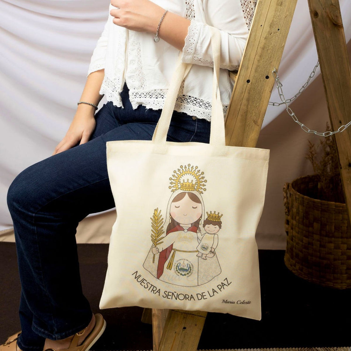 Tote bag Reina de la Paz