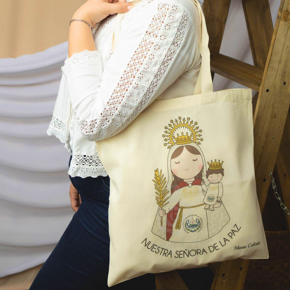 Tote bag Reina de la Paz