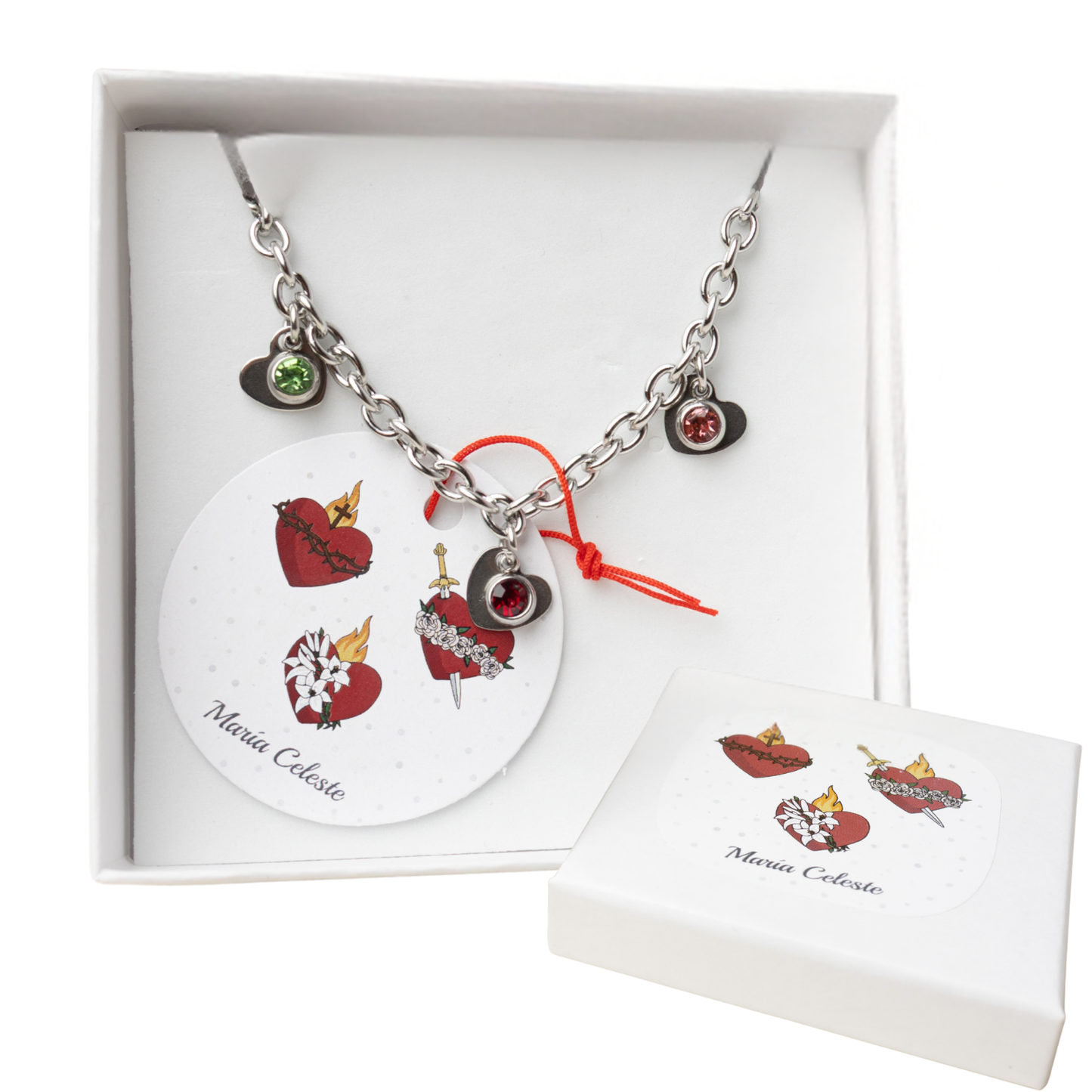 Set 3 Corazones Tote bag+ Bendición + Pulsera