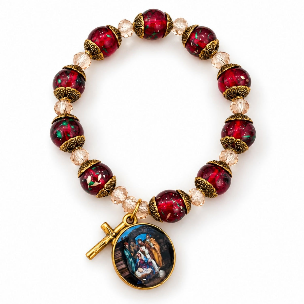 Pulsera - Decenario Venid y Adoremos  - roja