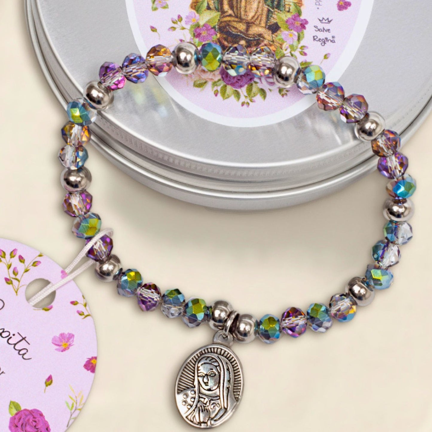 Pulsera Guadalupe acero